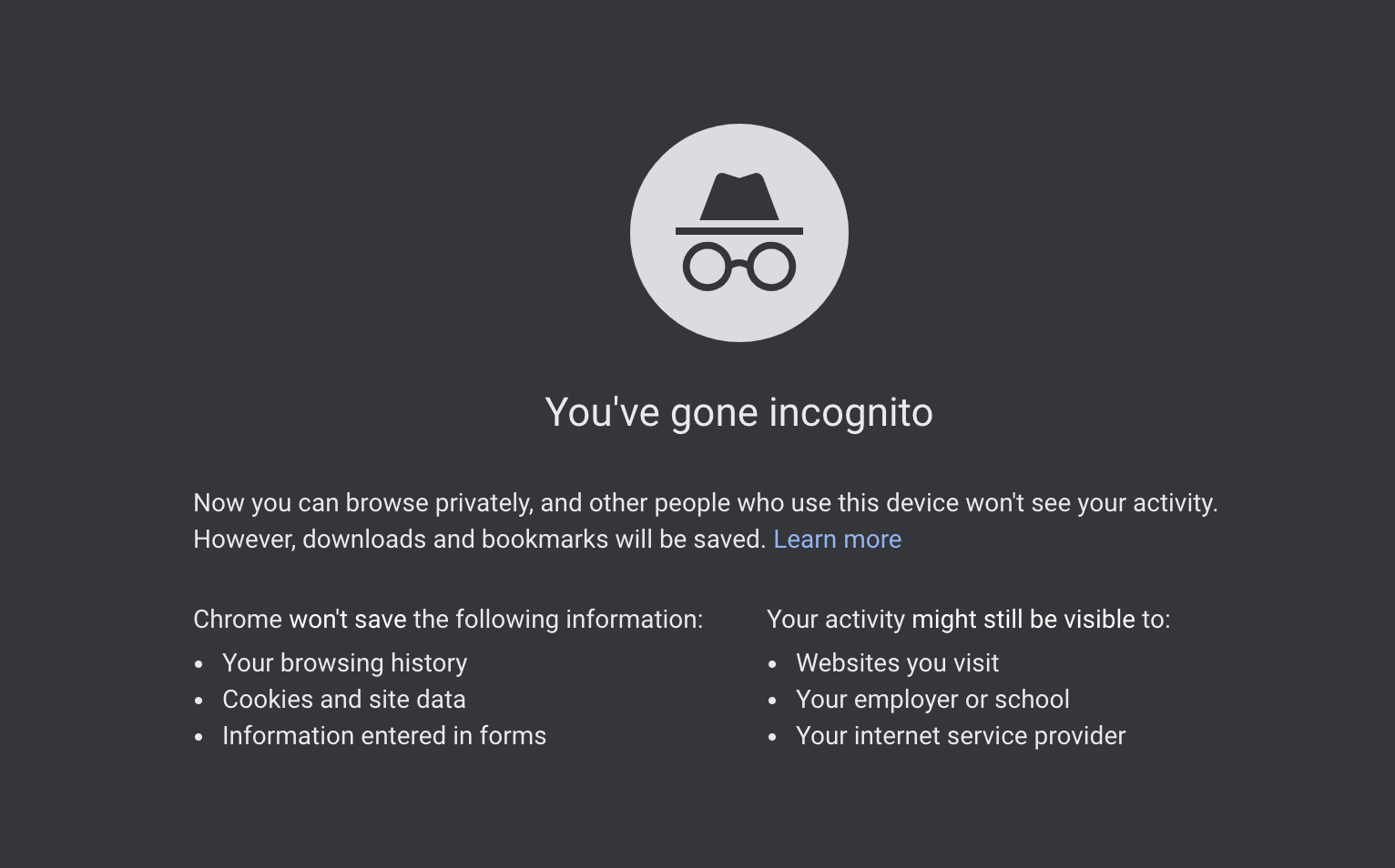 safe search incognito firefox